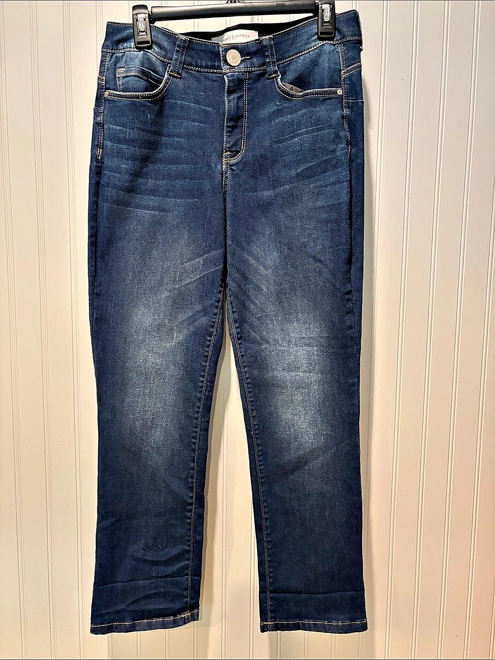 Vintage America Dark Wash High Waist Skinny Jeans Sz 8/29